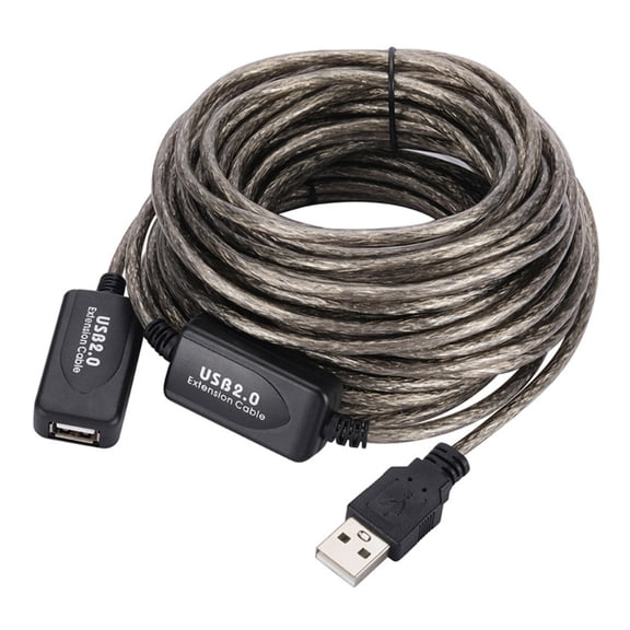 USB 2.0 Male to Female Extension Cable Signal Amplifier Wire Line High Speed Data Transfer Flexible Braided Shielding