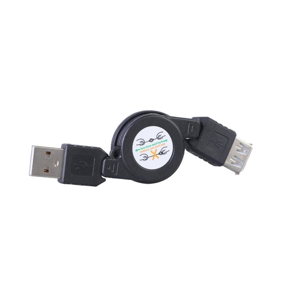 USB 2.0 Male to Female Extension Retractables Cable Data Sync Charging Cord 73cm USB Male to Female Cable