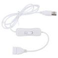 thumbnail image 1 of USB 2.0 Male to Female USB Cable With ON/OFF Cable Extension Toggle Compatible For Light Fan LED Strip, 1 of 9
