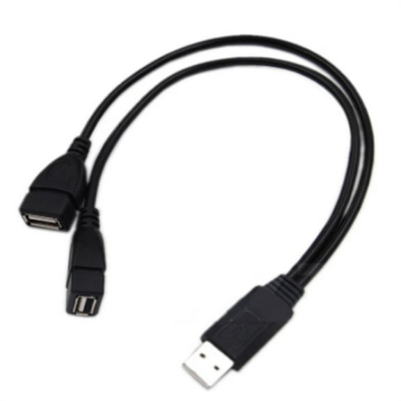 USB 2.0 Male to Two USB Female Y Cable USB Hubs Power Splitter Adapter for Charging Two Devices at Once