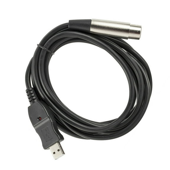 USB 2.0 Male to XLR Audio Recording Cable for Microphones, 3m