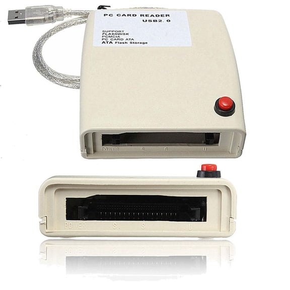 USB 2.0 PC ATA Card Reader Adapter with PCMCIA Connector for Card, Memory Stick Card, XD Card