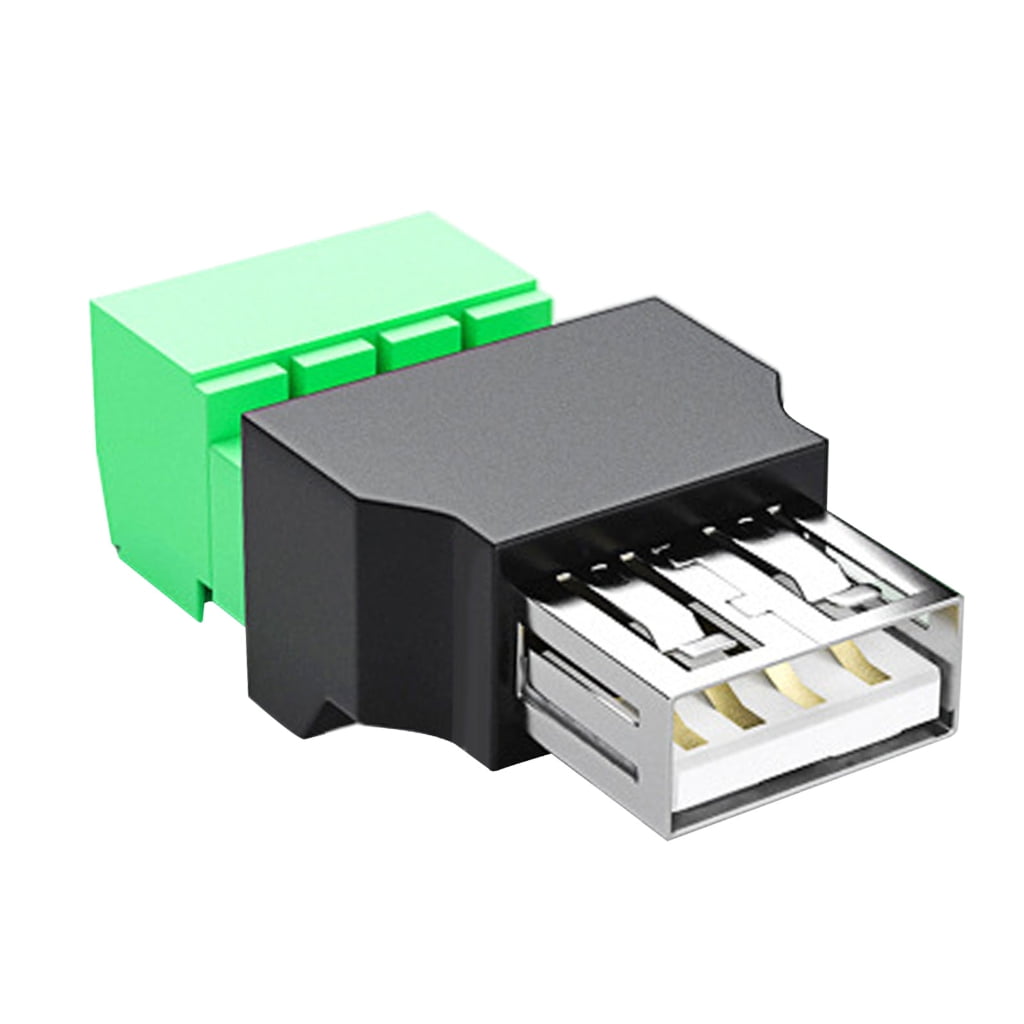 USB 2.0 Plug Adapter USB 2.0 TypeA Female/Male to 4 Pin Terminal Plug ...