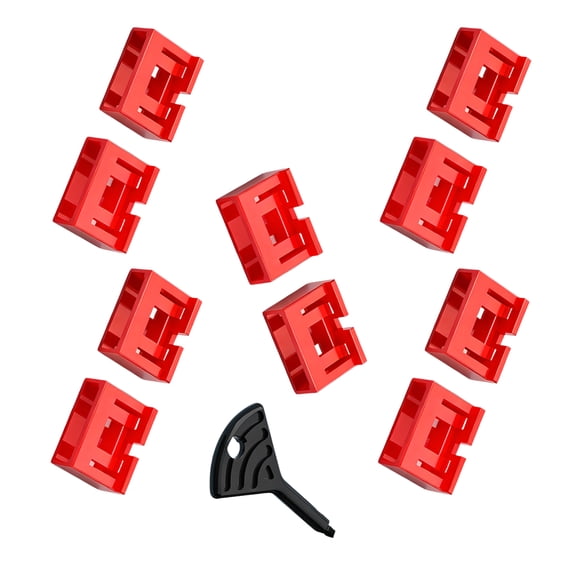 USB 2.0 Port Security Locks 10 Pack With Removal Key For Privacy Protections On Electronic Devices