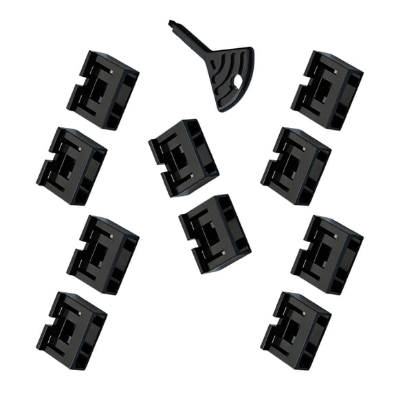 USB 2.0 Port Security Locks 10 Pack With Removal Key For Privacy Protections On Electronic Devices