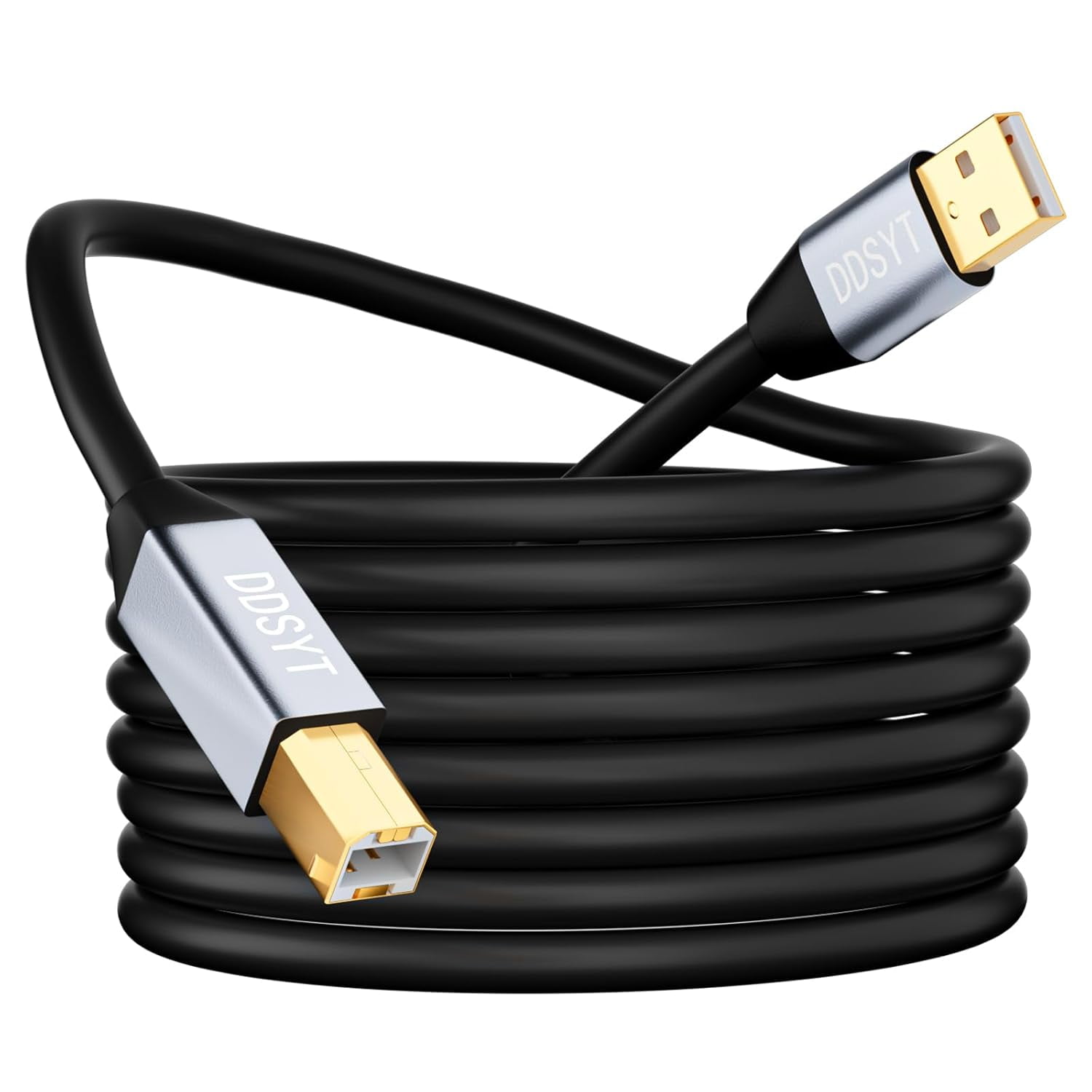 USB 2.0 Printer Cable 15ft, USB-A to USB-B 2.0 Cable with 480 Mbps ...