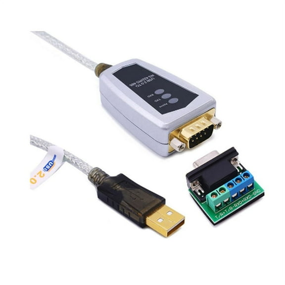 USB 2.0 to RS485 RS422 Serial Converter Adapter Cable for - Chip 10 8 7,1 x USB to Serial Converter Cord 1 x RS422 RS485 Serial DB9 to Terminal Block Adapter,as shown