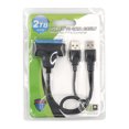 thumbnail image 1 of USB 2.0 to SATA Adapter Cable for 2.5 Inch SSD & HDD, High-Speed 6Gbps Data Transfer, Plug-and-Play, Backward Compatible with USB 2.0/1.1, Supports SATA Serial Port Drives, 2TB, 1 of 5
