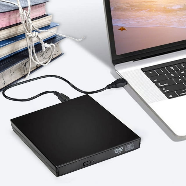 USB 2.0 Slim CDRW Drive DVDRW Burner Writer Player for Laptop