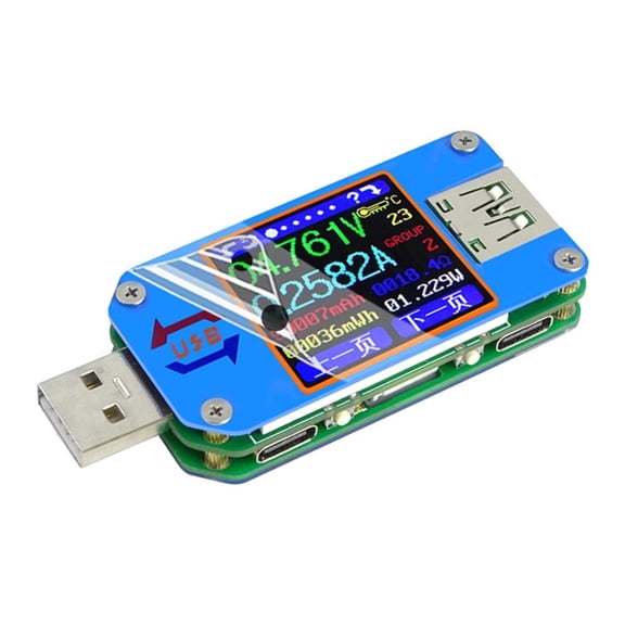 USB 2.0 Tester Power Meter 4-24V 5A Voltages Tester USB 2.0 Tester Power Multimeter Current Meter Tester Detector