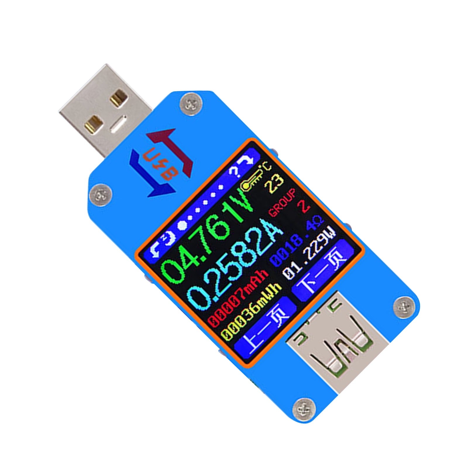 USB 2.0 Tester USB Power Meter 4-24V 5A Voltages Tester Multimeter USB ...