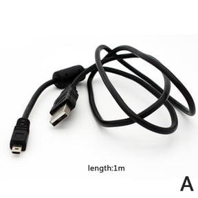USB 2.0 Type-A to Mini USB 8-Pin Cable, 1m/1.5m Camera Data Transfer Cable for Nikon CoolPix, Fuji FinePix and More