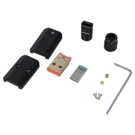 USB 2.0 Type C Male Plug Connector DIY Kit 65W Fast Charging 480Mbps Data Transmission for Charging Cable Data Cord