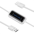 thumbnail image 1 of USB 2.0 high-speed laptop USB-to-USB PC data transfer cable link for direct copying between 2 computers. Suitable for XP, Vista, Windows 7, 8 (32/64-bit), and Windows 10., 1 of 7