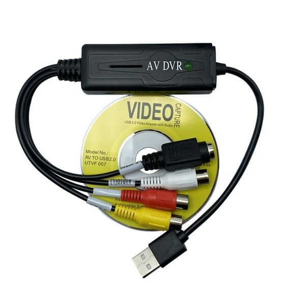 USB 2.0 to DVR Cable Adapter Converters Video Capture Card Adapter PC Cable for Video Game Record Capture Card