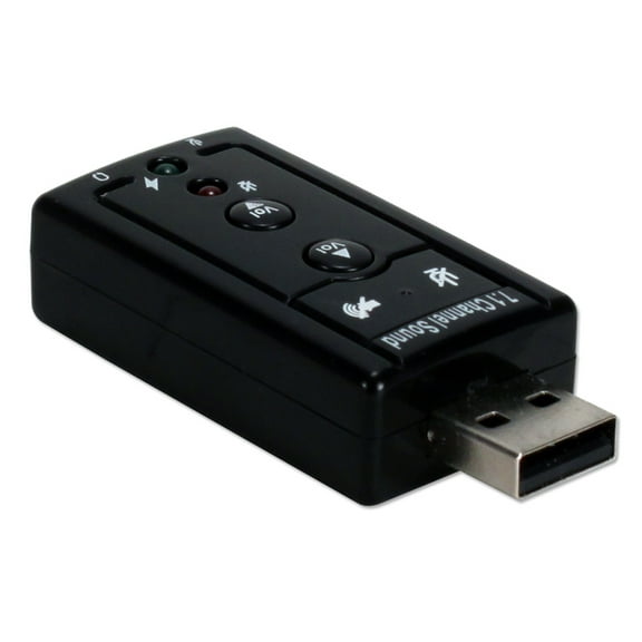 USB 2.0 to Dual 3.5mm Audio Converter (Sound / Microphone) with Volume