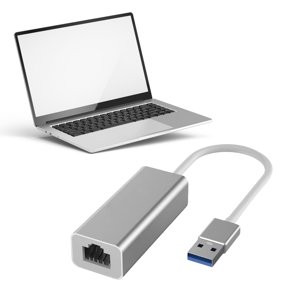 USB 2.0 to RJ45 LAN Wired Network Adapter 10/100Mbps for Laptop Desktop Tablet Plug and Play Gray1