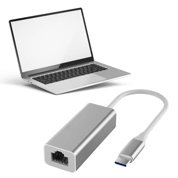 USB 2.0 to RJ45 LAN Wired Network Adapter 10/100Mbps for Laptop Desktop Tablet Plug and Play Gray2