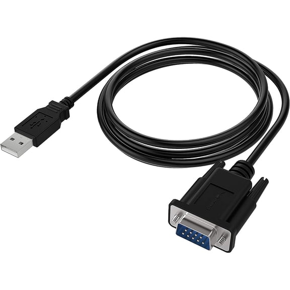 USB 2.0 to Serial (9-Pin) DB-9 RS-232 Adapter Cable 6ft [FTDI Chipset] (CB-FTDI)