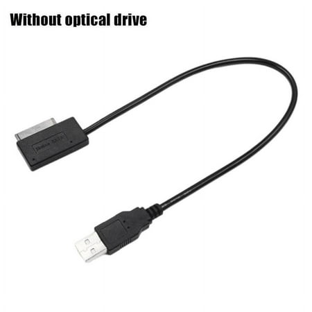 USB 2.0 to Slimline SATA 76 13pin Laptop -DVD Optical Drive Adapter U