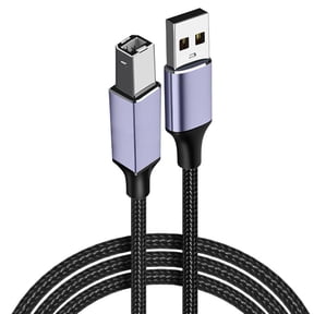 USB 2.0 to USB B Cable, USB Type B to USB 2.0 for Laptop, Printer, Scanner Controller