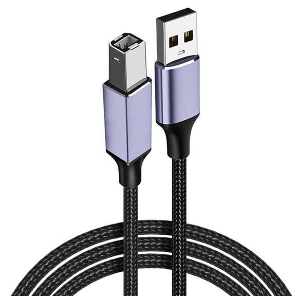 USB 2.0 to USB B Cable, USB Type B to USB 2.0 for Laptop, Printer, Scanner Controller