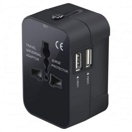 USB 2-Port International Charger Compatible With Amazon Fire HD 10 Kids, Fire HD 10 Kids Pro (11th Gen 2021 release) - Travel Adapter Plug Converter AC Power World Adaptor