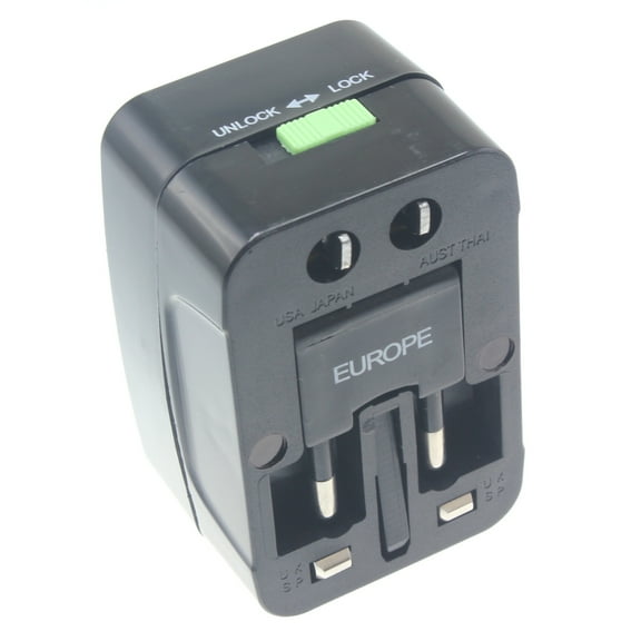 USB 2-Port International Charger Compatible With iPad Air 13" (1st Gen 2024), iPad Air 11" (2024 6th Gen) Travel Adapter Plug Converter AC Power World Adaptor