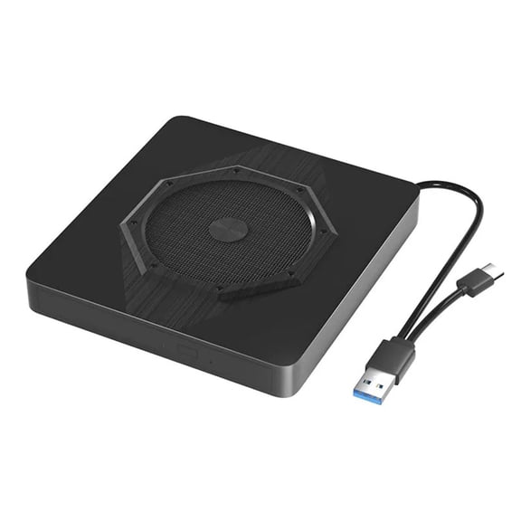 USB 3.0 3D 6X Reader&Writer Drive External Drives CD DVD Player Recorder for Windows 7/8/10/11 MacOS