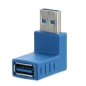 USB 3.0 A Male to Female Extension Cable 90 Degree Right Angle Adapter Plug