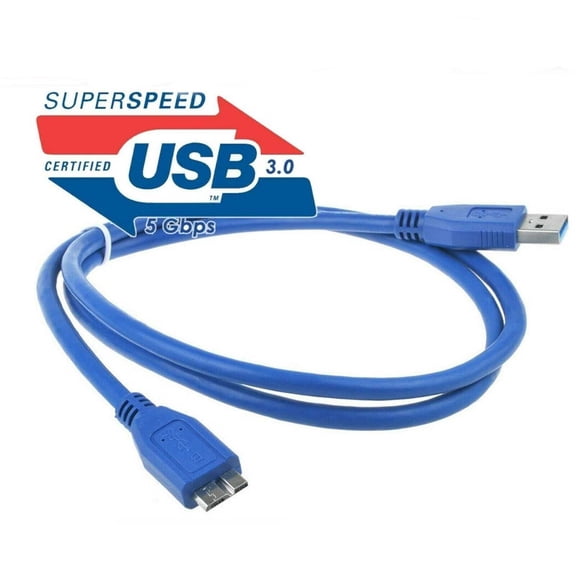 USB 3.0 A Male to Micro B Cable, Fast Data Sync Cord for External Hard Drive Camera