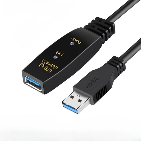 USB 3.0 Active Extension Cable with Signal Booster, USB 3.0 Repeater, 5Gbps High-Speed ​​Data Extension Cable