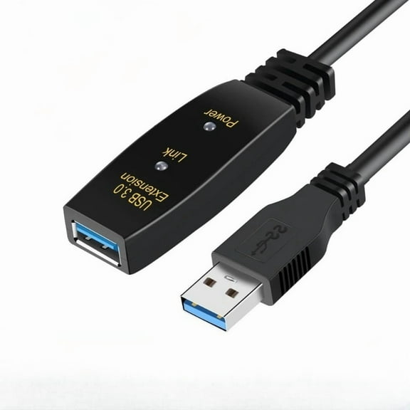 USB 3.0 Active Extension Cable with Signal Booster, USB 3.0 Repeater, 5Gbps High-Speed ​​Data Extension Cable