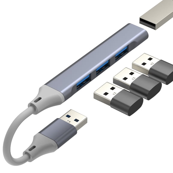 USB 3.0 Adapter (4 in 1)USB port HUB Camera Card Reader External Storage Flash Drive Data Transfer Docking Station for Apple Laptop Computer Mouse Keyboard Converter Accessories