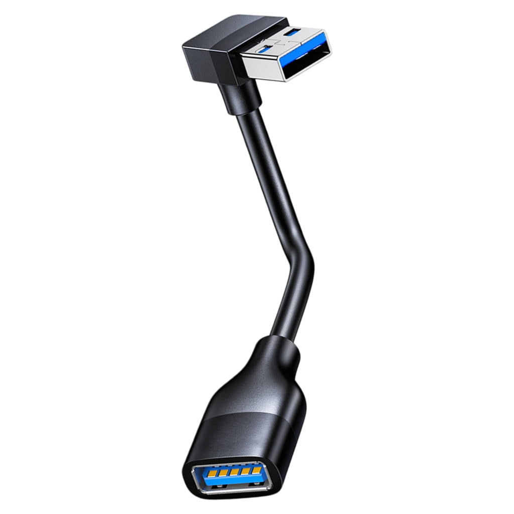 USB 3.0 Adapter Cable wIRE Right Angle Male to Straight Head Female ...