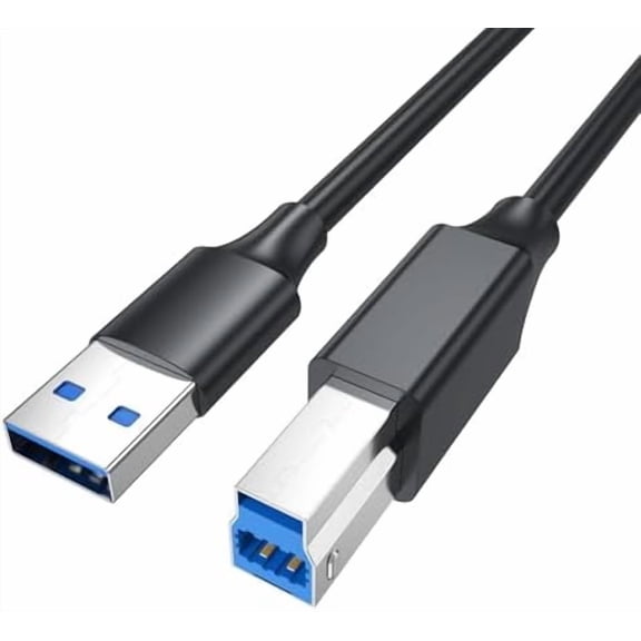 USB 3.0 A to B Cable 6FT-5Gbps,USB 3.0 Printer Cable | with USB 3.0 Type B Connector,USB Upstream Cable for Printer/External Hard Driver/Docking Station/USB Hub/Scanner/Monitor