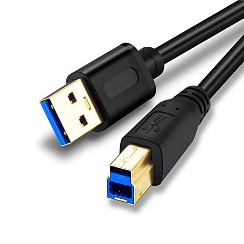 USB 3.0 Cable A to B 3Ft, Superspeed USB 3.0 A-B Cable - for Scanner, Printers, External Hard Drives and More
