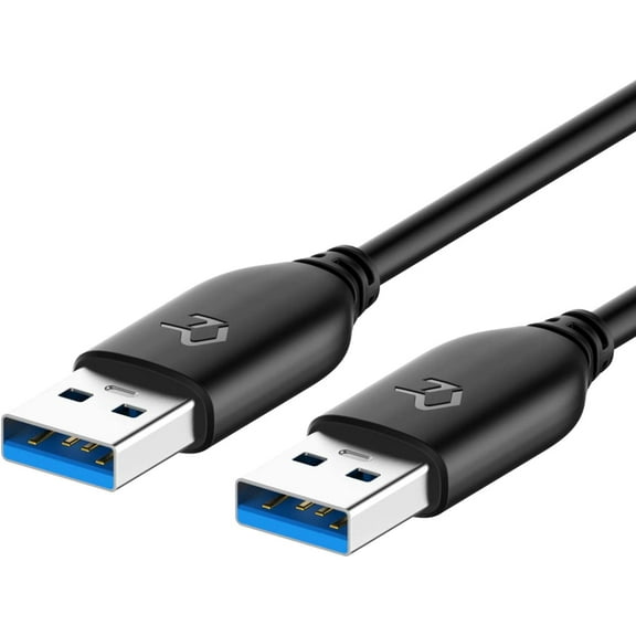 USB 3.0 Cable, Rankie USB 3.0 Type A Cable - 10 Feet (Black) - R1360A