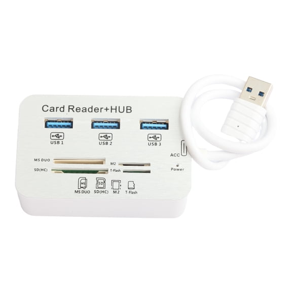 USB 3.0 Card Reader HUB 3-USB-A Port Multi Memory MS Micro SD M2 TF Slot Adapter