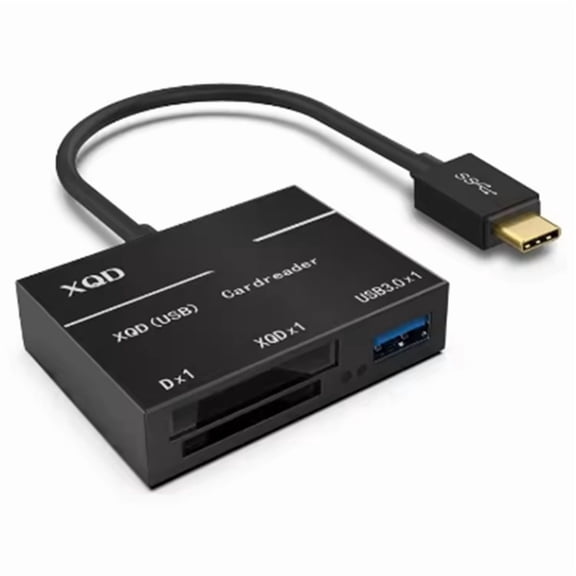 USB 3.0 Card Reader Hub for XQD and SD Cards, Type-C Compatible