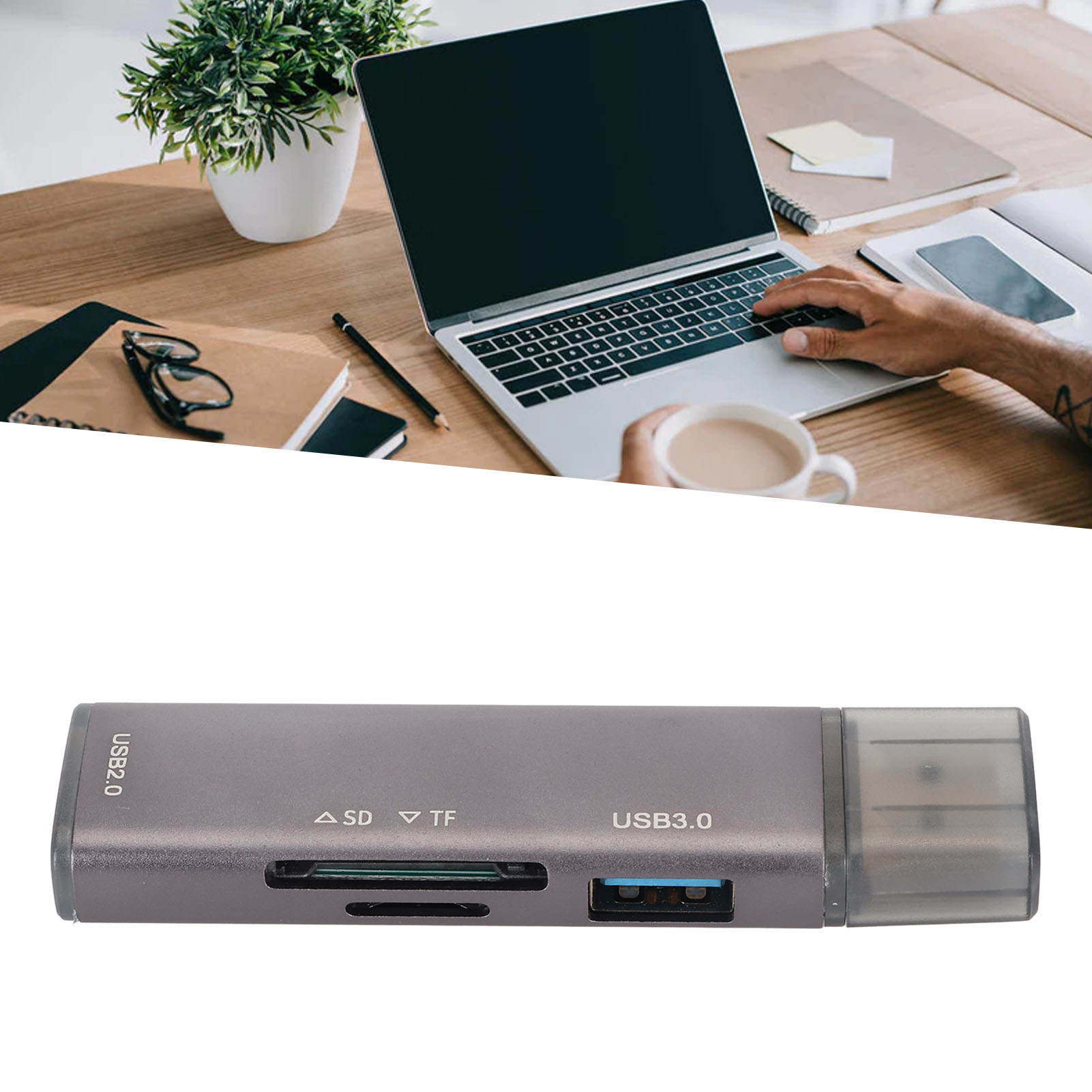 USB 3.0 Docking Station, Plug And Play Aluminium Alloy USB 3.0 Hub 4