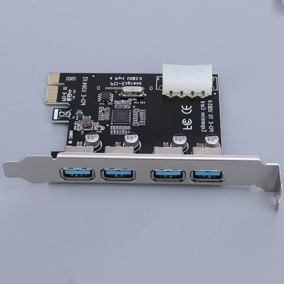USB 3.0 -E Expansion Card Adapter Hub Splitter with Internal USB Header Port for PC Computer, up to 5 Gbps, 4 Pin Power Connector