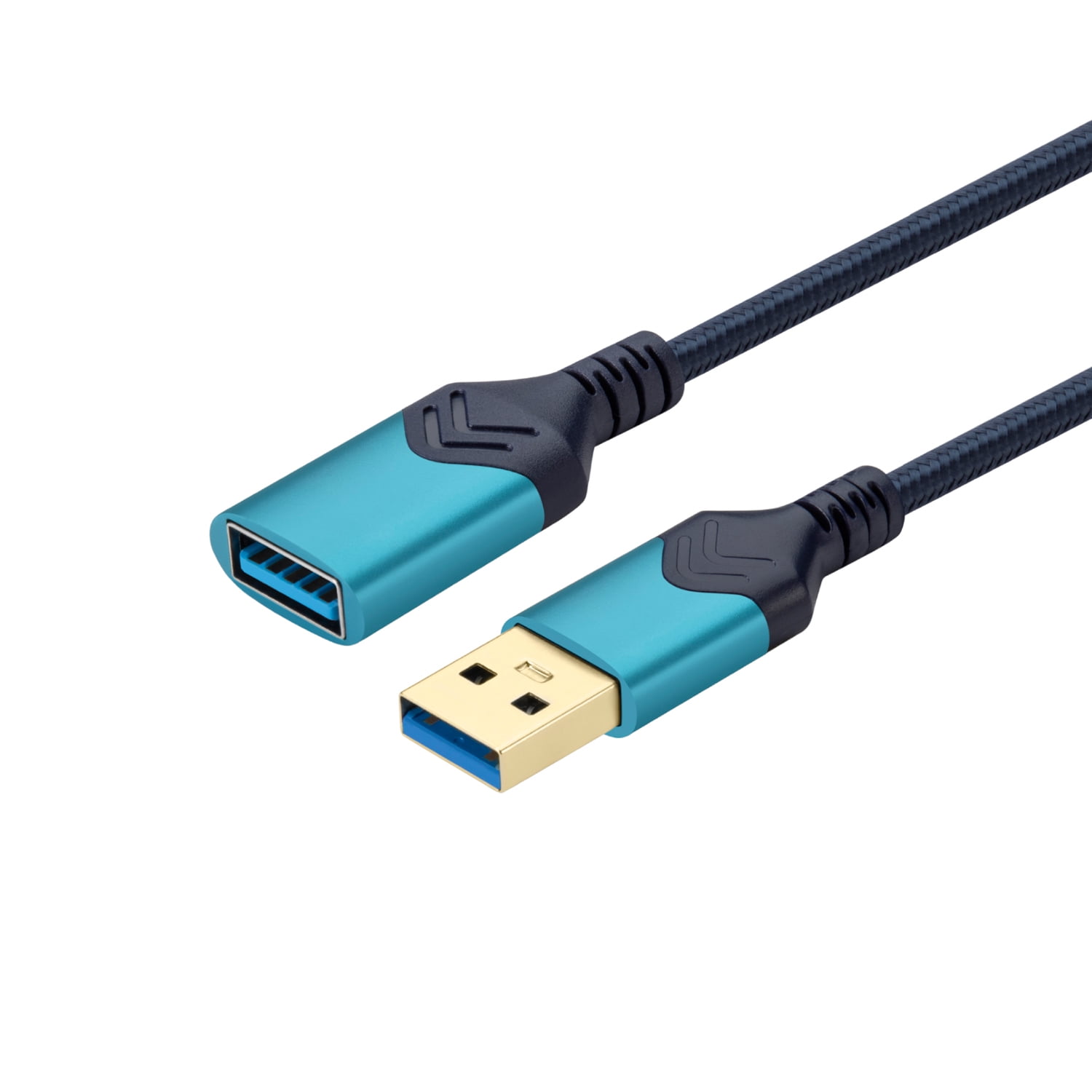 USB 3.0 Extension Cable 15FT, ROFAY USB A Male to Female Cord Extender Durable Braided High Data Transfer Compatible with Printer, USB Keyboard, Flash/Hard Drive, Blue