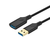 USB 3.0 Extension Cable 15FT, Lonian USB A Male to Female Cord Extender Durable Braided High Data Transfer Compatible with Printer, USB Keyboard, Flash/Hard Drive, Black