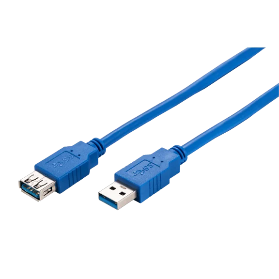100 Pack USB 3.0 Extension Cable A Male to A Female 10ft Blue Cables Direct Online