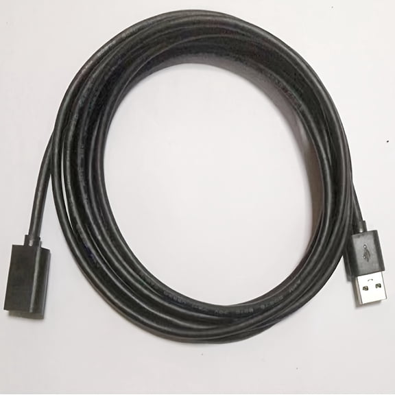 USB 3.0 Extension Cable High-Speed Data for Phones, U Disks, Mouse, Keyboard Charging, 196.85in (16.4ft), Black