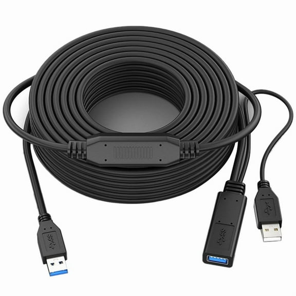 USB 3.0 Extension Cable Male to Female Active Extension Cable USB Repeater with Signal Booster 49.2 Feet/15 Meter