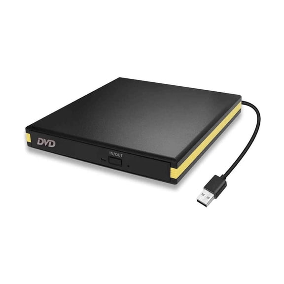 USB 3.0 External DVD Drive, USB Portable CD Drive DVD Drive External CD Burner Disc Drive Burner for Desktop Computer MacBook Mac OS Windows 10/8/7 XP Vista