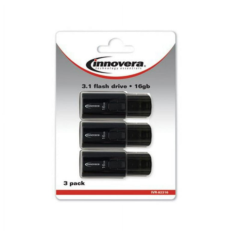 USB 3.0 Flash Drive, 16 GB, 3/Pack USB 3.0 Flash Drive, 16 GB, 3/Pack