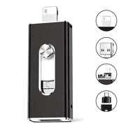 256GB USB 3.0 Flash Drive for iPhone3-In-1 USB External Storage Thumb Drive OTG Pendrive Android Phone and Computer-Black